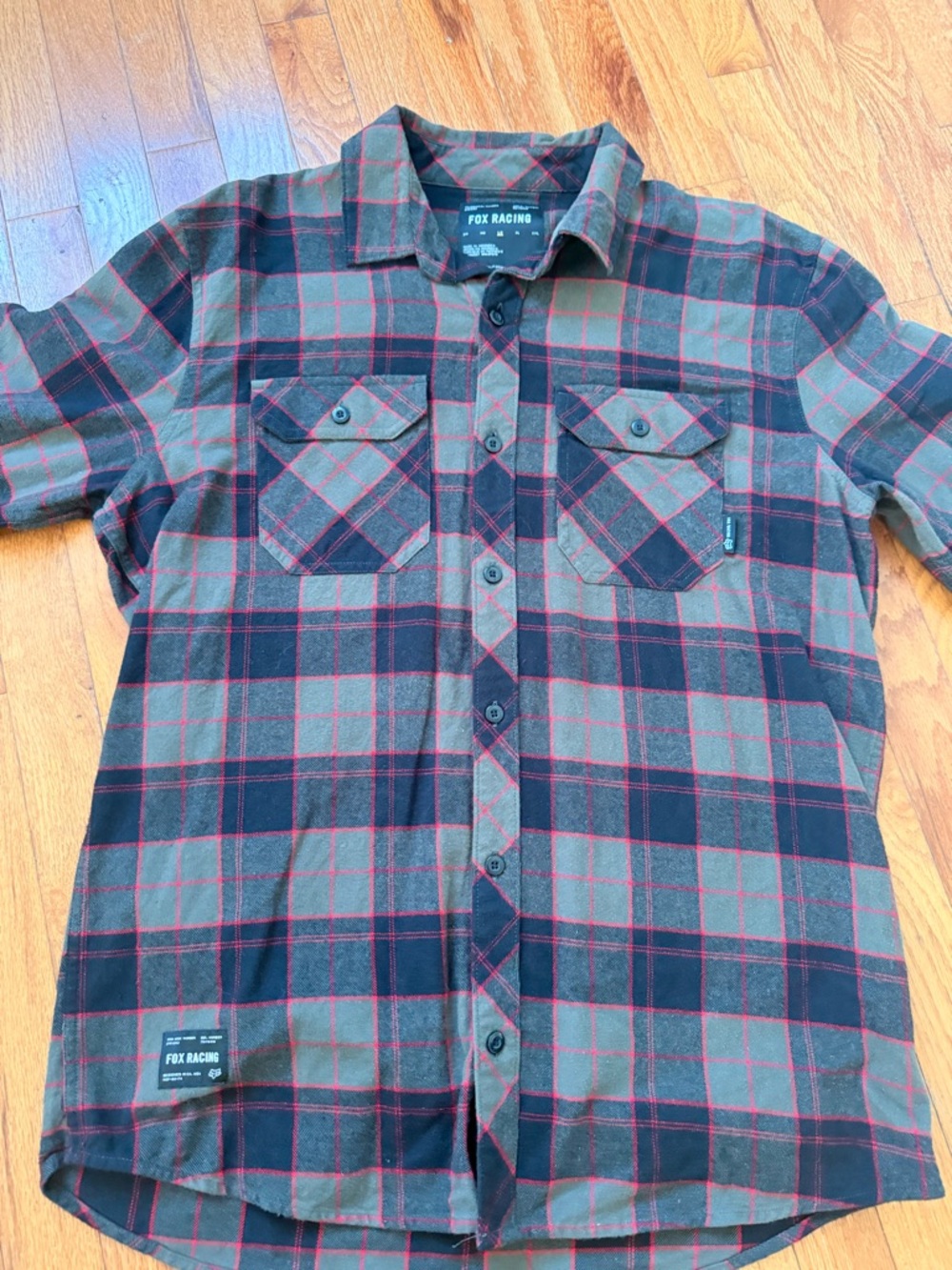 Men’s Fox Racing Button Up Flannel - Picture 2 of 4